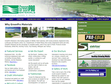 Tablet Screenshot of greenpromaterials.com